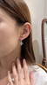 APM Monaco銀白色十字架不對稱(chēng)圈形耳環(huán)女2025年新款女士耳飾生日禮物 曬單實(shí)拍圖