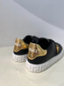 VERSACE/范思哲 【新品】男士休閑鞋 2B130-黑色+金色 39 曬單實(shí)拍圖