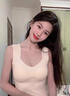 貓人（MiiOW）女士保暖內衣女生羊毛蠶絲雙面絨保暖衣保暖背心帶胸墊基礎打底衣 曬單實(shí)拍圖
