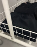 懶角落衣帽架落地衣架臥室金屬衣帽架晾曬置物衣架收納筐款帶輪掛鉤80cm 曬單實(shí)拍圖