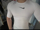 耐克(NIKE)春夏男短袖T恤 速干透氣 緊身衣 運動(dòng)休閑FB7933-100白L 曬單實(shí)拍圖