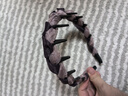 東義嚴選發(fā)箍女高級感外出頭飾高顱頂頭箍碎發(fā)波浪發(fā)卡帶齒防滑落七夕禮物 曬單實(shí)拍圖