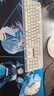 羅技（Logitech） K865無(wú)線(xiàn)藍牙機械鍵盤(pán)  G502無(wú)線(xiàn)電競游戲鼠標 鍵鼠套裝 紅軸雙模 辦公104鍵 全尺寸TTC軸 K865+G502 X無(wú)線(xiàn)+幽靈行者鍵帽+防滑貼 曬單實(shí)拍圖