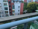 好太太（Hotata） 陽(yáng)臺伸縮晾衣架折疊晾衣桿戶(hù)外推拉收縮飄窗室外曬架外飄晾衣架 【D-6127】鈦金灰+2.4米三桿 曬單實(shí)拍圖