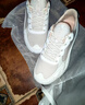 斯凱奇（Skechers）女鞋秋季透氣增高休閑鞋緩震軟底運動(dòng)鞋女時(shí)尚板鞋跑步鞋117224 白色/淺粉紅色/WLPK 36 曬單實(shí)拍圖