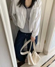 拉夏貝爾休閑直筒工裝褲女春秋新款高腰兩穿束腳登山運動(dòng)褲 藏藍色 S 曬單實(shí)拍圖