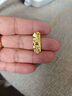 中國黃金足金999暴富碎碎冰套鏈吉言小金條黃金項鏈送女友生日禮物 金重約3.9g 曬單實(shí)拍圖