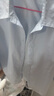 茵曼簡約通勤休閑春女裝寬松經(jīng)典復(fù)古長袖白襯衫上衣 海藍色 L 曬單實拍圖