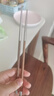美廚（maxcook）304不銹鋼筷子 雞翅木柄防滑不發(fā)霉家用套裝公筷餐具 5雙MCK6575 曬單實(shí)拍圖