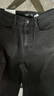森馬（Semir）森柔牛仔|牛仔褲女抓毛寬松闊腿褲冬季女士做舊長(cháng)褲103724124001A 曬單實(shí)拍圖
