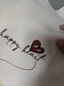 查爾斯桃心線(xiàn)條狗印花美式圓領(lǐng)衛衣男女春秋季套頭長(cháng)袖情侶外套 白色 M 曬單實(shí)拍圖