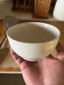 京東京造 湯碗 米飯面陶瓷景德鎮餐具套裝家用蒸蛋碗 奶油華夫 4.5英寸*6 曬單實(shí)拍圖