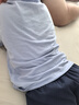 ASK JUNIOR男童兒童運(yùn)動(dòng)套裝2025夏季吸濕速干嬰幼短袖短褲 藍(lán)色  110  曬單實(shí)拍圖