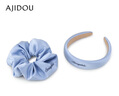 AJIDOU阿吉豆發(fā)箍520生日禮物 時(shí)尚碎花頭箍大腸發(fā)圈送女友 老婆 天藍色 曬單實(shí)拍圖