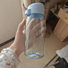 特百惠（Tupperware）樂趣550ml男女學生大容量運動可愛便攜夏季塑料水壺水杯子 冰水藍550ml1個 曬單實拍圖