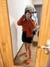 歌芭杉品牌女裝麻花毛衣開衫外套女秋冬新款慵懶風(fēng)溫柔加厚寬松外穿上衣 橘黃 S 曬單實拍圖
