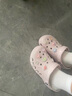 卡駱馳（CROCS）貝雅云彩女士洞洞鞋戶(hù)外休閑鞋|208186 冬日白-11S(含智必星) 36 (230mm) 37 曬單實(shí)拍圖