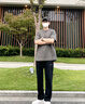 李寧垂感直筒運動褲男夏季休閑薄款冰絲長褲子寬松加肥加大碼抗皺高級 黑色直筒速干褲 XL /180 (150-165斤) 曬單實拍圖