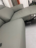 左右沙發(fā)簡約客廳零靠墻電動功能皮藝沙發(fā)DZY6013三雙 青云灰【力薦】 曬單實拍圖