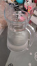 青蘋(píng)果冷水壺玻璃水壺大容量泡茶壺家用耐高溫涼白開(kāi)水杯鴨嘴扎壺涼水壺 豎紋鴨嘴壺1650ML 曬單實(shí)拍圖