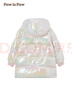 PawinPaw卡通小熊童裝冬女童女寶連帽炫彩亮面公主羽絨服 Ivory象牙色/39 100 cm 曬單實(shí)拍圖