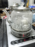 豐谷全自動上水電熱水壺 茶臺燒水壺 家用辦公嵌入式茶桌茶幾一體機茶具電茶爐套裝 1L （37*20cm）底部雙加水拉絲銀-蒸茶款 曬單實拍圖