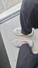 意利船長(cháng)男鞋子老爹鞋休閑板鞋運動(dòng)鞋男百搭小白鞋 Y1006 白色 41  曬單實(shí)拍圖