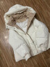 妍莉芬（yanlifen）羽絨棉服女冬季2025新款短款小個(gè)子羽棉襖絨服加厚洋氣棉衣外套女 美拉德白 M 【推薦105-120斤】 曬單實(shí)拍圖