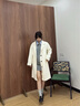 Teenie Weenie小熊女裝毛呢外套2025冬季新款可拆卸圍巾優(yōu)雅型大衣 象牙白 M 曬單實(shí)拍圖