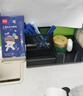 得力（deli）金屬網(wǎng)紋筆筒 多功能三格桌面收納 辦公用品 黑色9175 曬單實(shí)拍圖