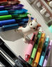 派通（Pentel）BLN105按動(dòng)紅色中性筆高顏值0.5mm簽字筆商務(wù)學(xué)生速干水筆水性筆文具 紅桿紅芯單支裝 曬單實(shí)拍圖