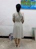 尚都比拉夏季西裝連衣裙女不規則下擺氣質(zhì)百褶裙收腰顯瘦中長(cháng)款職場(chǎng)通勤裙 曬單實(shí)拍圖