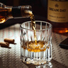 CLITON玻璃威士忌酒杯 復古雕刻烈酒杯洋酒杯家用水杯玻璃杯套裝2只裝 曬單實(shí)拍圖