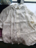 森馬（Semir）長(cháng)袖襯衫女中長(cháng)款oversize松弛感2025夏水墨滿(mǎn)印襯衣109325105002 曬單實(shí)拍圖