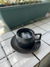 INMIND HOUSE輕奢咖啡杯碟套裝精致高級感拿鐵杯馬克杯歐式陶瓷下午茶杯子陶瓷 咖啡杯碟套裝-雅黑 產(chǎn)品規格圖見(jiàn)圖二 曬單實(shí)拍圖