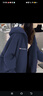 冠軍閃電美國重磅賣(mài)萌藏藍色連帽衛衣外套女秋冬新款休閑寬松加絨加厚開(kāi)衫 藏藍色常規 L 曬單實(shí)拍圖