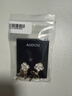 AJIDOU阿吉豆耳釘山茶花系列生日禮物送女友老婆人造珍珠蝴蝶結(jié)耳環(huán)女 曬單實(shí)拍圖
