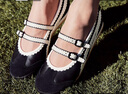 Onitsuka Tiger鬼塚虎MEXICO 66? TGRS夏季新款芭蕾風(fēng)女款休閑鞋 黑色 37.5 曬單實(shí)拍圖