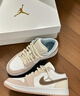 耐克（NIKE）Jordan官方喬丹時(shí)髦AJ1板鞋女子輕松假日風(fēng)運(yùn)動(dòng)鞋新款 IB8859 101白/礦石灰/白/柔粉/淡紫色 42 曬單實(shí)拍圖