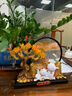 xunlu巡鹿發(fā)財樹(shù)招財貓開(kāi)業(yè)高檔擺件喬遷搬家禮物辦公室客廳玄關(guān)流沙裝飾品 八方來(lái)財-【背靠金山】 情人節送男女友生日禮物 曬單實(shí)拍圖