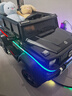 福兒寶（FUERBAO）奔馳授權(quán)兒童電動(dòng)車六驅(qū)可坐大人遙控玩具車小孩寶寶雙人越野送禮 六驅(qū)軟胎黑+后備箱+雙皮座雙油門 曬單實(shí)拍圖