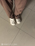 樸西奶酪踩屎感洞洞鞋女厚底涼鞋沙灘包頭拖鞋外穿情侶 象牙白 37-38 曬單實拍圖