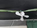 艾芭莎（Aibaasaa）宿舍吊扇便攜式吊式小電風(fēng)扇寢室露營(yíng)帳篷蚊帳小吊扇床頭床上用靜音懸掛壁掛小型電風(fēng)扇風(fēng)寶 M35插線(xiàn)版【3米充電線(xiàn)+遙控】 曬單實(shí)拍圖