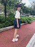 鴻星童品牌女童鞋秋冬2024新款皮面保暖棉鞋兒童運動鞋中大童休閑跑步鞋 紫色網(wǎng)面（升級款） 31 碼 曬單實拍圖