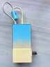 品勝（PISEN）3C認證三合一充電寶自帶線(xiàn)充電器線(xiàn)10000毫安30W雙向快充插頭適用蘋(píng)果16華為手機移動(dòng)電源可上飛機 30W快充【AC折疊插頭 | 帶雙線(xiàn)】藍島黃昏 曬單實(shí)拍圖