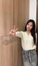 衣品元打底衫女小香風(fēng)內(nèi)搭春秋2025新款v領(lǐng)針織衫長袖修身顯瘦百搭上衣 杏色（高彈力款） 均碼 杏色（80-110斤） 曬單實(shí)拍圖