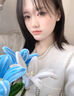 中國黃金S999足銀耳釘女款山茶花首飾品耳飾節(jié)日生日禮物送女友老婆 玫瑰禮盒+山茶花耳釘【螺絲款】 曬單實拍圖
