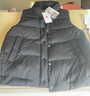 坦博爾羽絨服馬甲女立領(lǐng)寬松短款外搭羽絨背心外套TD336006 黑色 170  曬單實(shí)拍圖