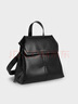CHARLES&KEITH25秋新品大容量復古通勤繩結雙肩背包生日禮物CK2-60671790 Noir黑色 M 曬單實拍圖