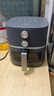 美的（Midea）空氣炸鍋 全自動(dòng)免翻面家用大容量炸籃可視窗口蒸汽嫩烤不用翻面空氣炸烤一體機(jī)炸鍋?zhàn)灾菩∶族伆?雙旋操作+可視窗 5.3L KZE538J5 曬單實(shí)拍圖